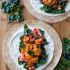 Vegan buffalo (no) chicken wraps