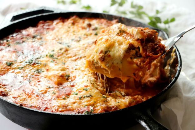 Cast Iron Skillet Lasagna