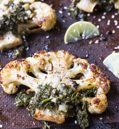 Za’atar Roasted Cauliflower Steaks