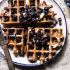 Bursting Blueberry Cornmeal Waffles