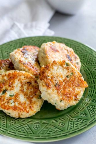 Cauliflower Cheese Chicken Fritters
