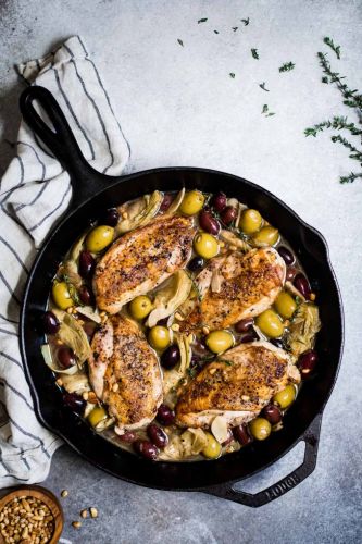 Garlic White Wine Skillet Chicken
