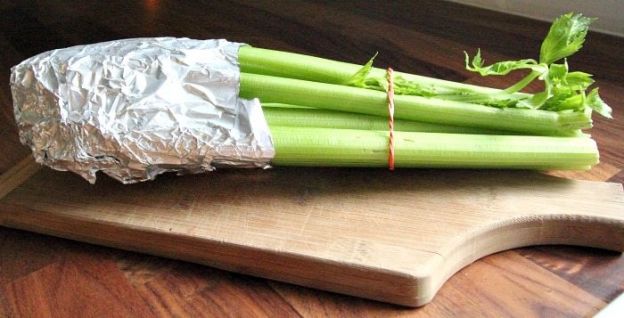 Wrap Celery In Foil