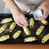 Sprinkle the croissants with the brown sugar