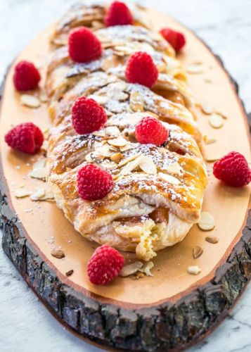 Peaches and Cream Strudel