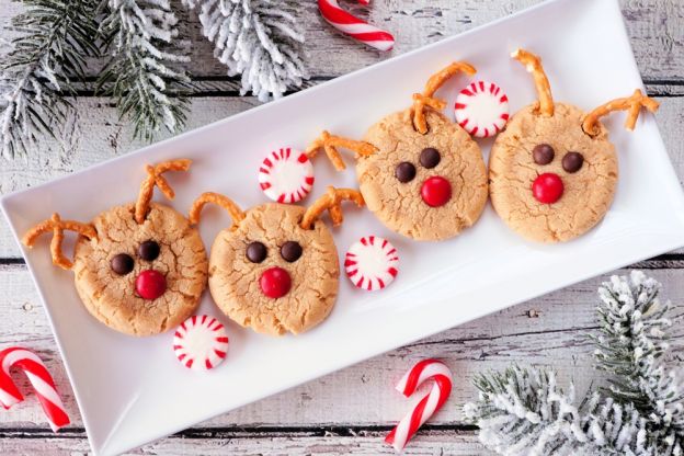 Peanut Butter Reindeer Cookies