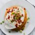 Cheddar And Sriracha Cornmeal Pancakes