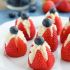 Cheesecake stuffed strawberries