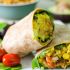 Cheesy BBQ chickpea wrap