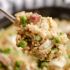One Pot Cheesy Ham and Rice Skillet