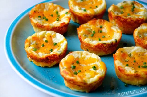 Cheesy Leftover Mashed Potato Muffins