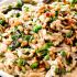 Mushroom Orzo Pasta in Asiago Thyme Sauce
