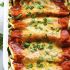 Cheesy spinach enchiladas