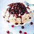 Pavlova With Red Wine Cherry Compote And Mascarpone Whipped Cream