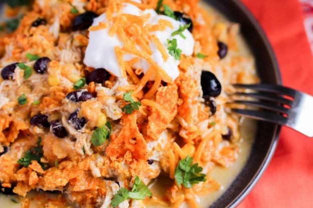 Chicken Enchilada Doritos Casserole