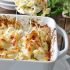 Chicken alfredo pasta bake