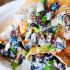 Crepes with creamy chicken and mushroom filling