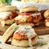 Chicken Pizziola Sliders on Garlic Herb Biscuits