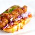 Chicken Tender Hotdogs With Honey Mustard & BBQ Sauce