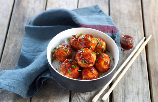 Oven-Baked BBQ Chicken Meatballs