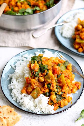 Chickpea and Lentil Curry