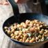 Chickpea, chanterelles and black truffle saute