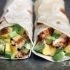 Chili lime chicken wraps with mango avocado salsa