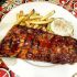 Chili's Full Rack of Baby Back Ribs with Shiner Bock BBQ Sauce, Homestyle Fries and Cinnamon Apples