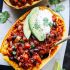 Chili-Stuffed Spaghetti Squash Bowls