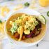 chipotle adobo breakfast tacos with quick guacamole