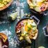 Chipotle Huevos Rancheros Bake with Mango Salsa