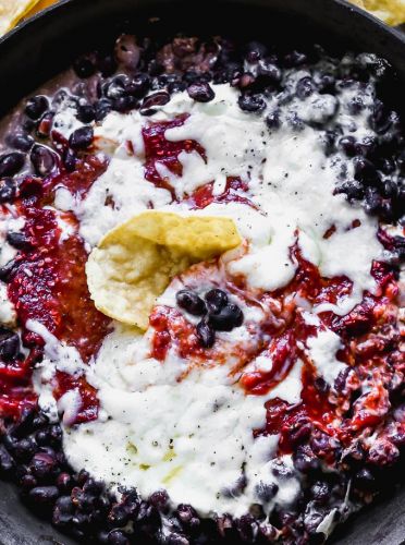 Chipotle Raspberry and Black Bean Dip