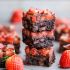 Chocolate Covered Strawberry Brownies