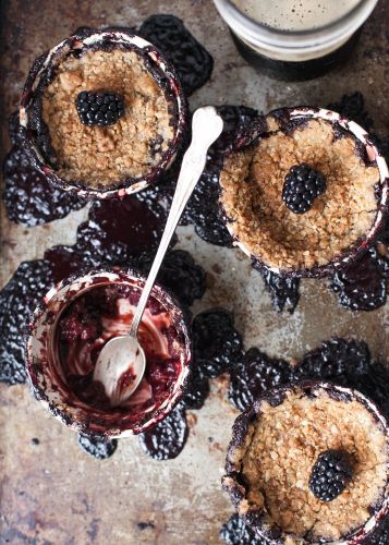 Chocolate Porter Berry Cobblers