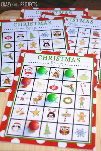 Play Christmas Bingo with the kids