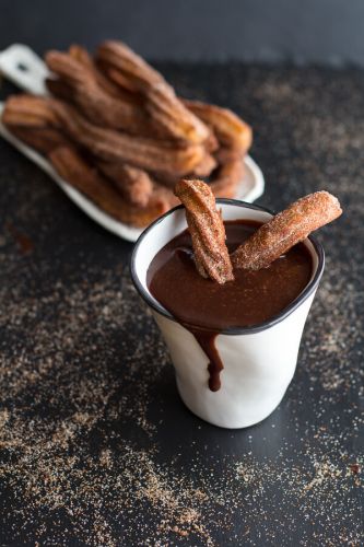 Mexican Beer Spiked Churros With Chocolate Dulche De Leche