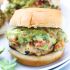 Cilantro lime chicken sliders with tomato guacamole