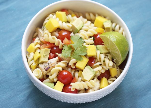 Cilantro lime chicken pasta salad