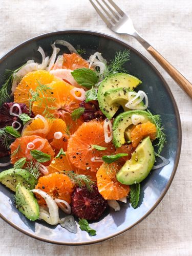 Citrus fennel and avocado salad
