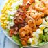 Shrimp Cobb salad with cilantro lime vinaigrette