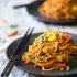 Vegan coconut curry with sweet potato noodles