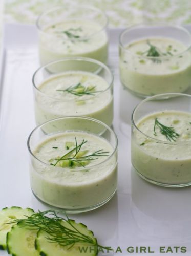 Cold Cucumber Soup with Dill