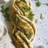 Coriander Mint Chutney Braided Bread