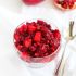Cranberry, apple, pomegranate sauce