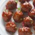 Crockpot Cranberry BBQ Meatballs