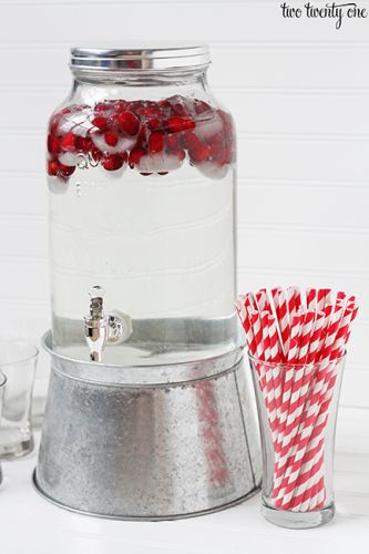 Dress up your ice cubes with cranberries