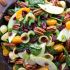 Autumn flavors spinach and pasta salad