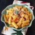 Creamy pumpkin prosciutto rigatoni