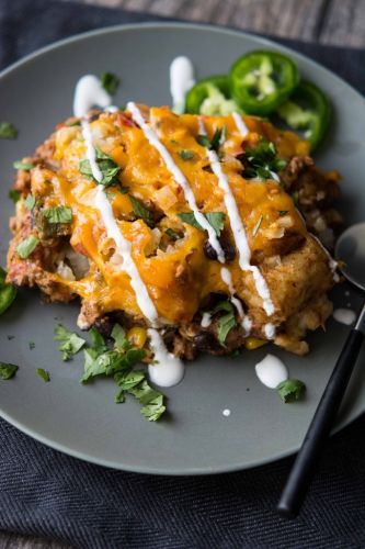 Taco tater tot casserole