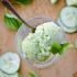 Cucumber basil sorbet